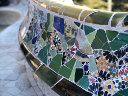 Mosaic of Gaudi at park Güell