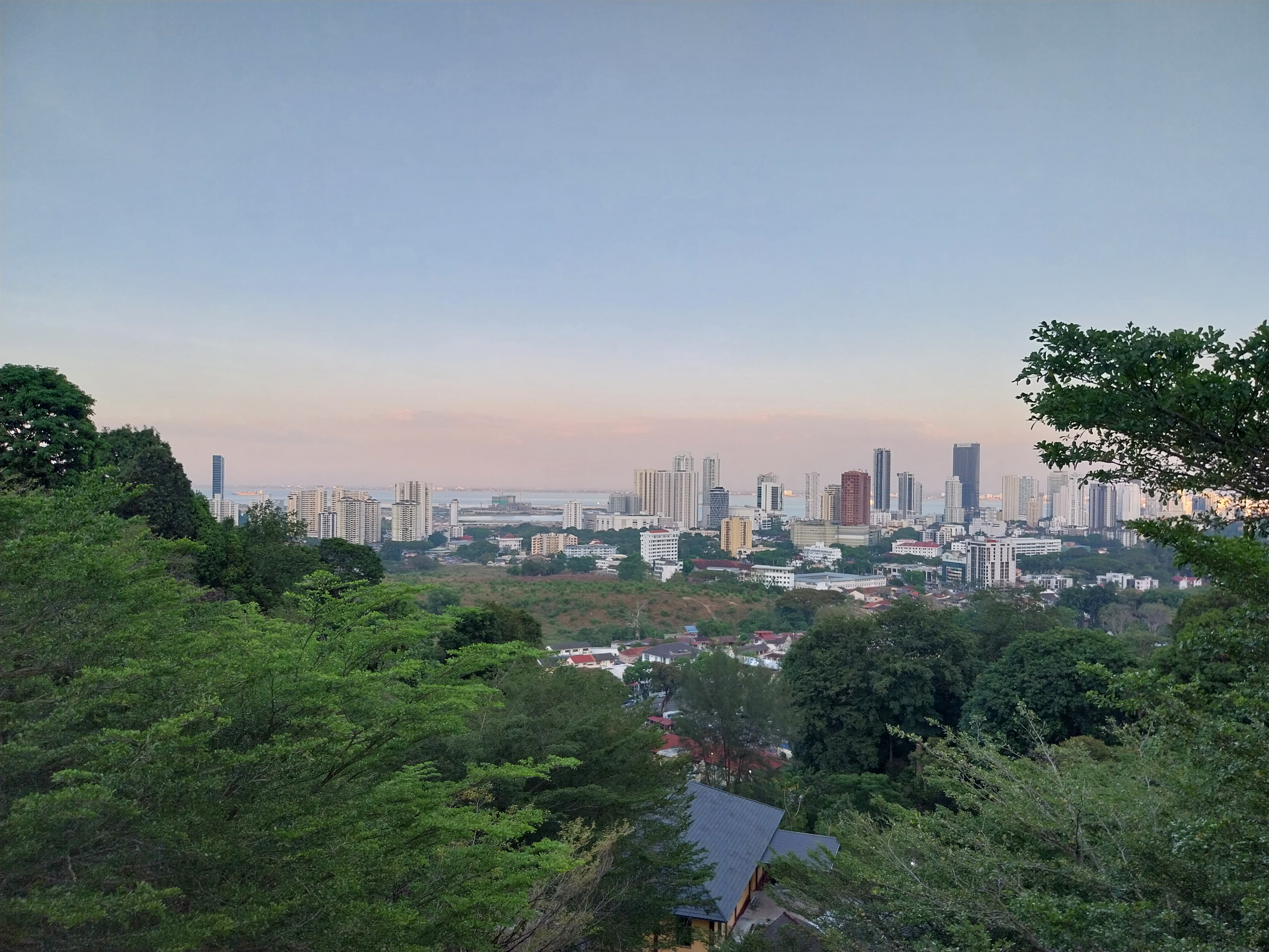 Penang City overlooking from Arulmigu Balathandayuthapani Temple