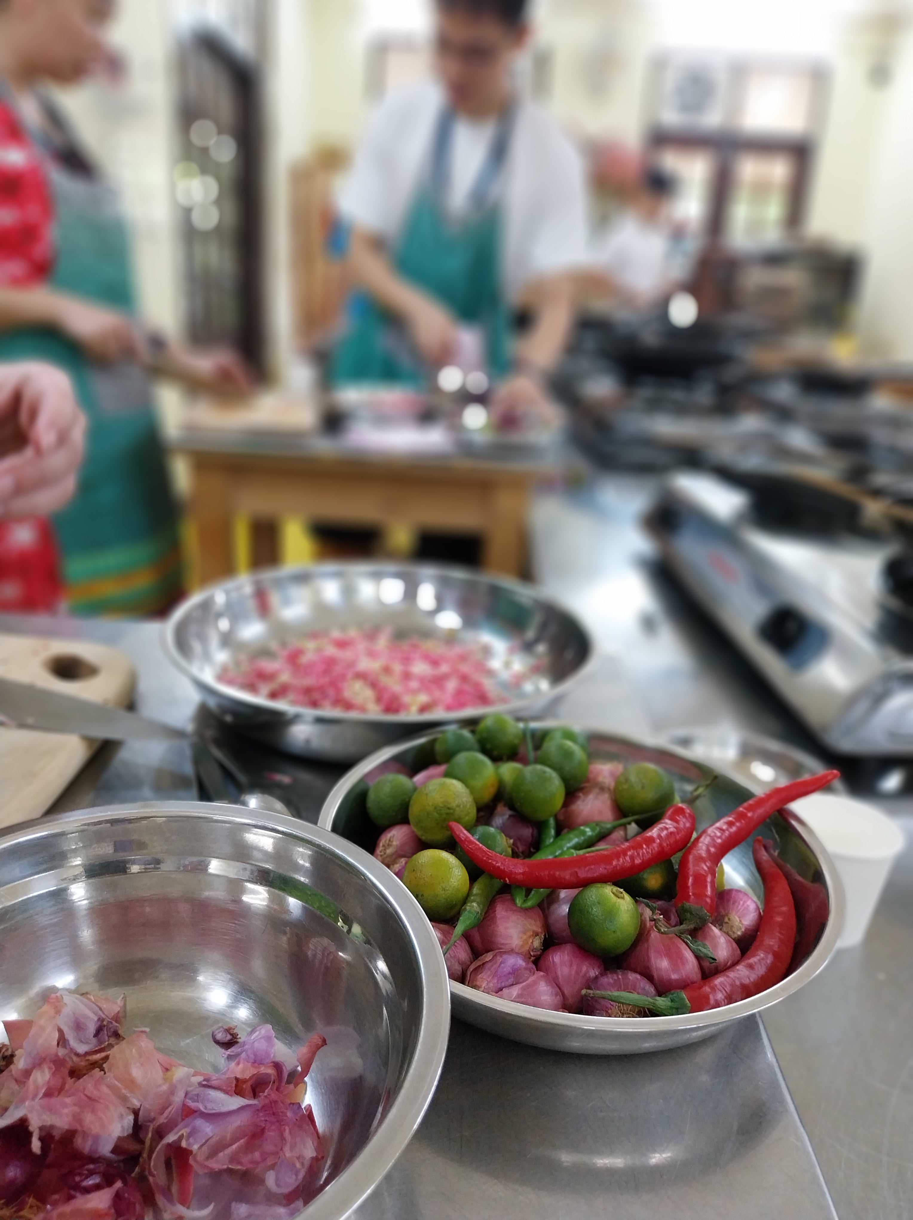 learning how to cook at Tropical spice garden in Penang